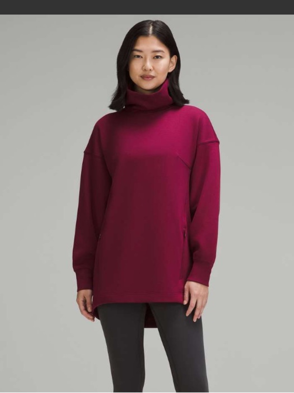 Lululemon Modal-Blend Turtleneck Tunic Deep Luxe Size 4